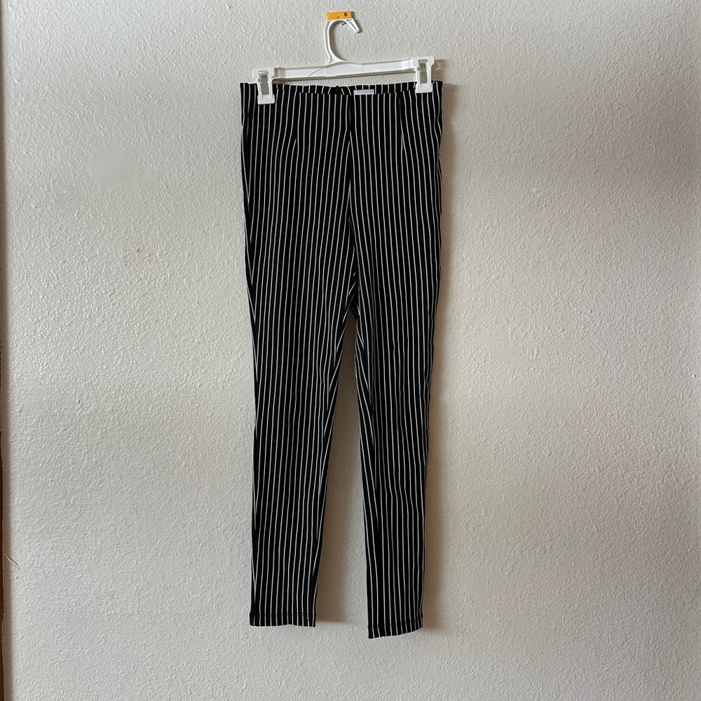 Princess Polly Black and White Striped Pants